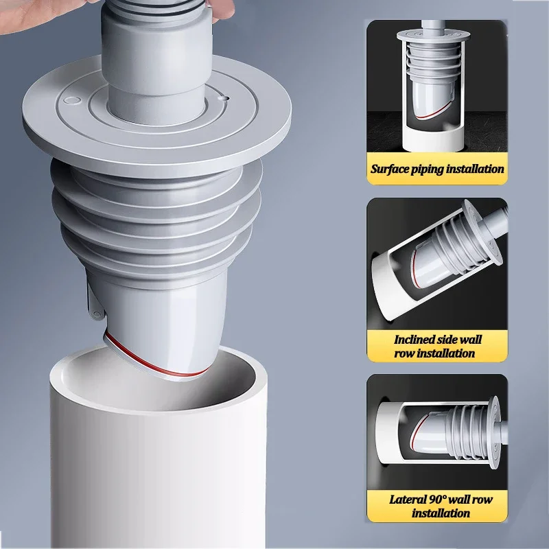 Drain Pipe Clip - حلقة سيليكون لإغلاق المجاري والحمام ،